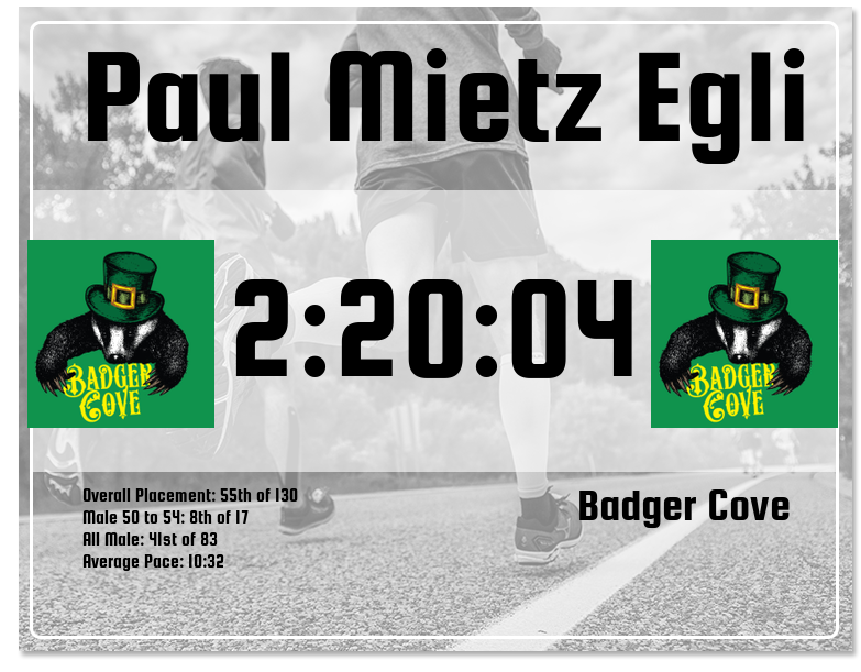 2022 Badger Cove Half Marathon